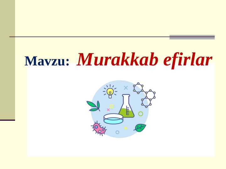 Murakkab efirlar