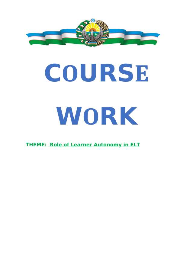 Role of Learner Autonomy in ELT