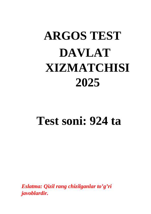 Agros test