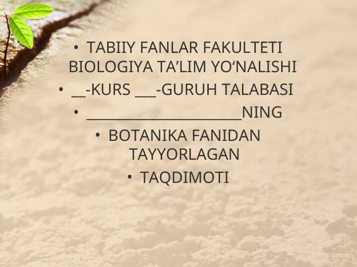 O’SIMLIKLARNING VEGETATIV KO’PAYISHI
