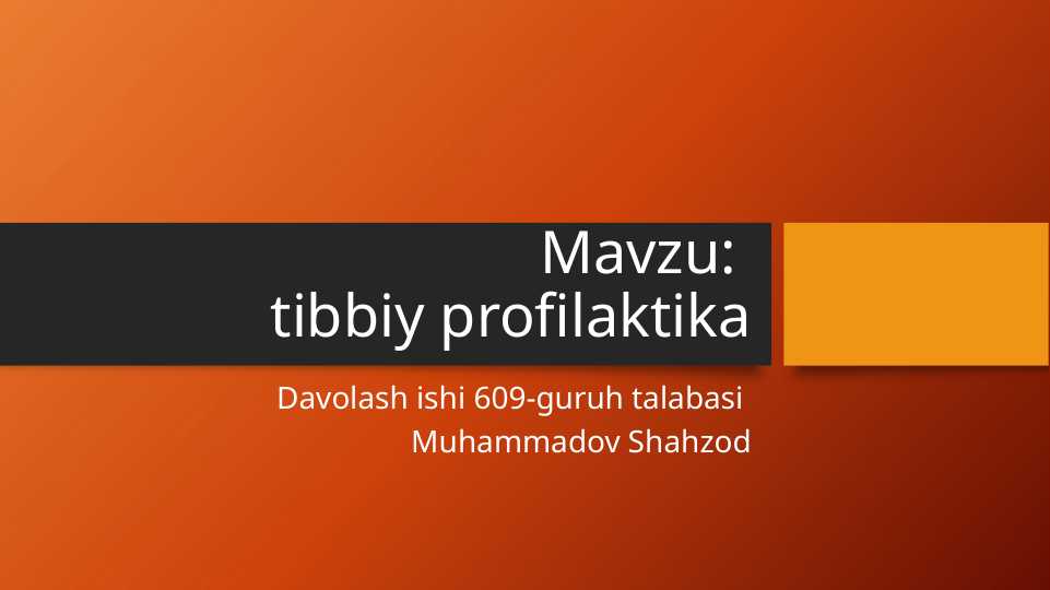 Profilaktika