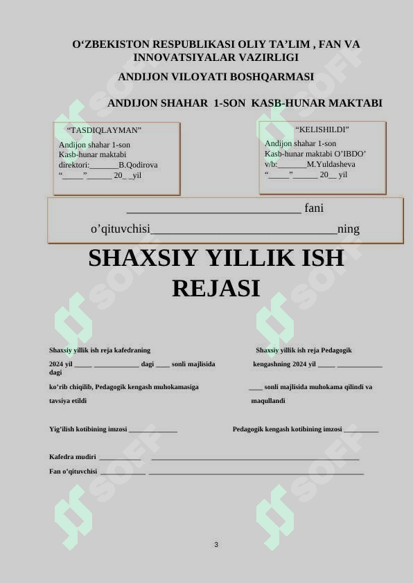 Hisobot jurnali yangi 2025