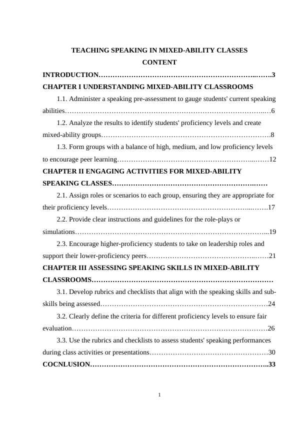 TEACHING SPEAKING IN MIXED-ABILITY CLASSES