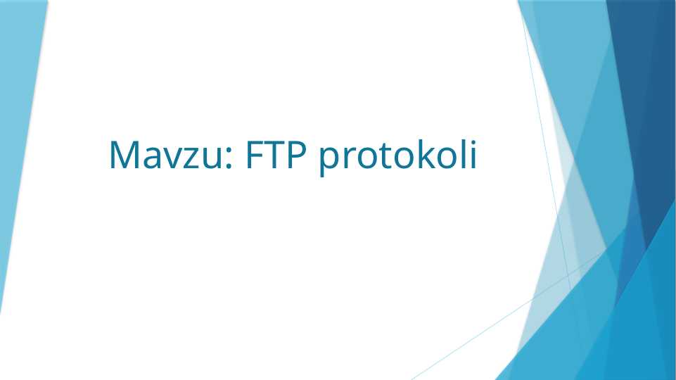 FTP protokoli