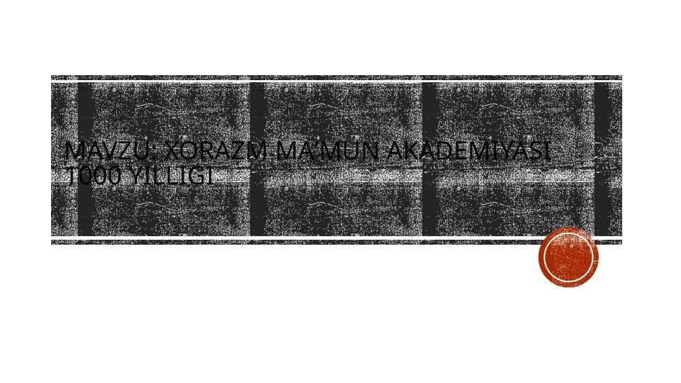 Xorazm Maʼmun akademiyasi 1000 Yilligi