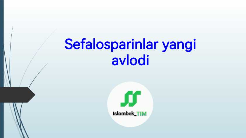 Sefalosparinlar yangi avlodi