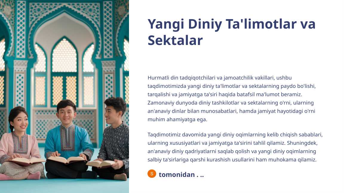 Yangi Diniy Ta'limotlar va Sektalar