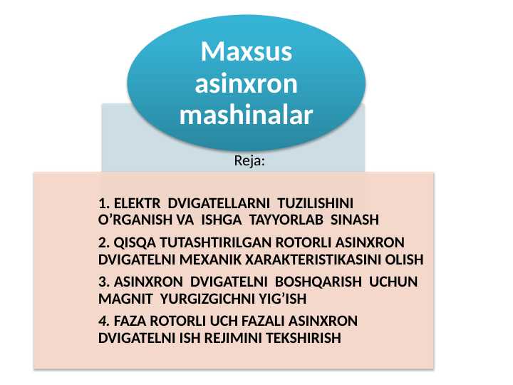 Maxsus asinxron mashinalar