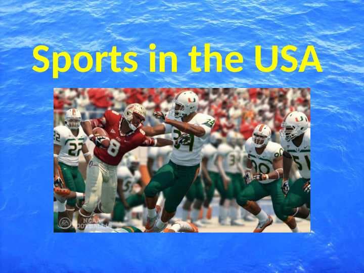 Sports in the USA
