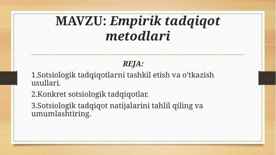 Empirik tadqiqot