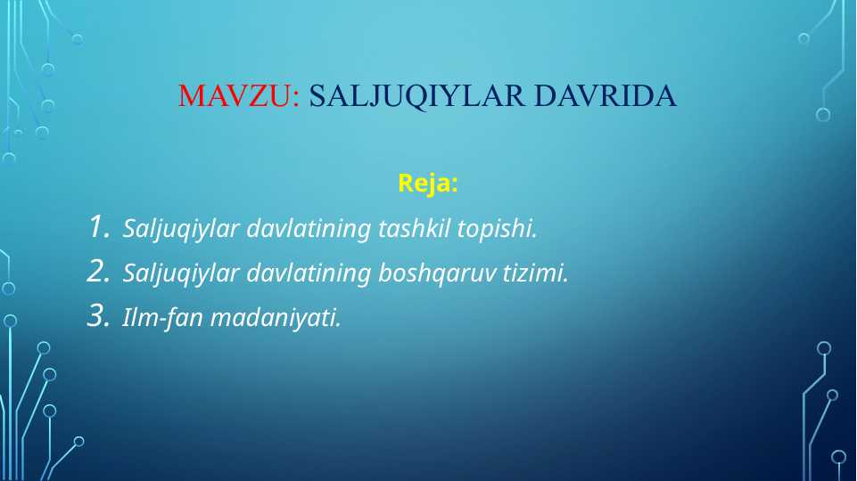 Saljuqiylar davrida