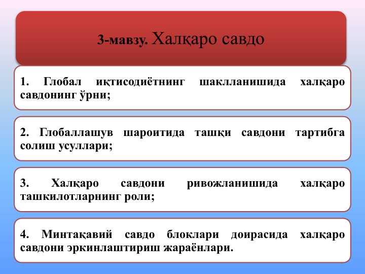 Халқаро савдо