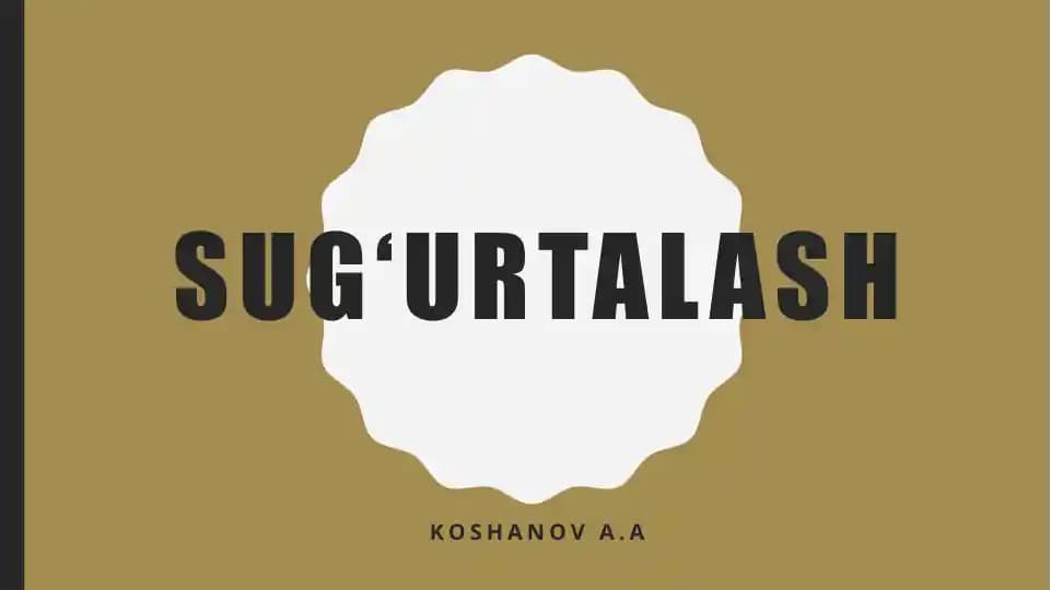 Sug‘urtalash