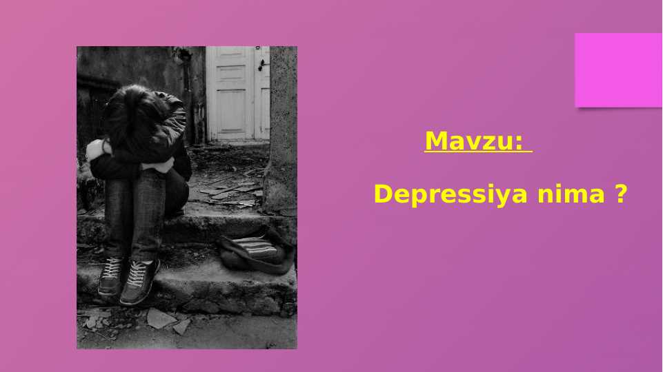 Depressiya