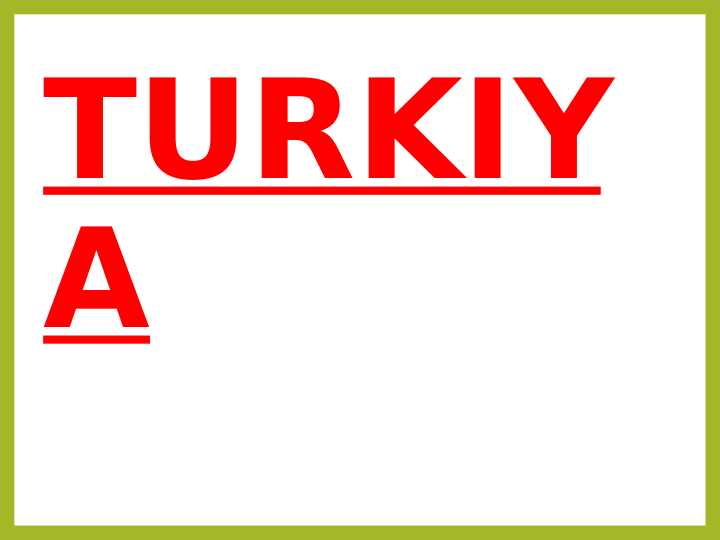 TURKIYA