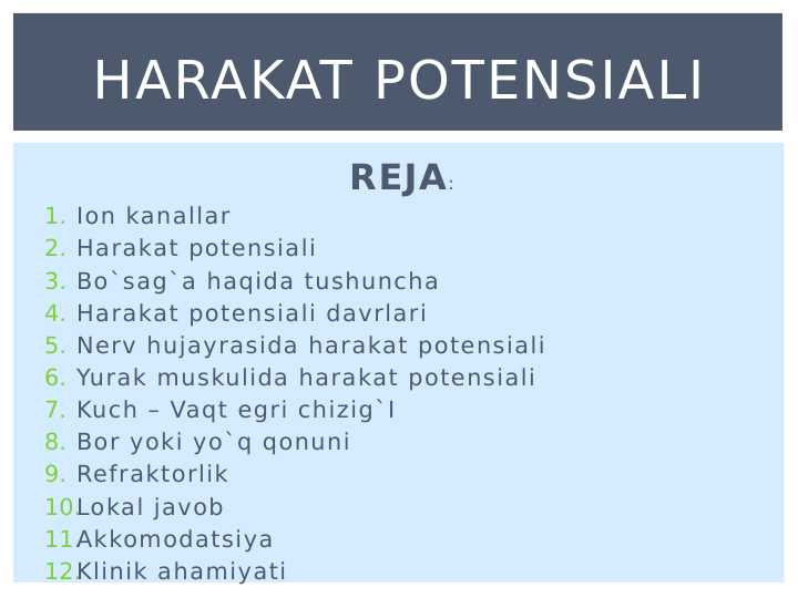 Harakat Potensiali