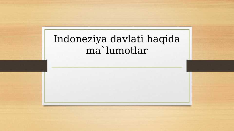 Indoneziya pptx