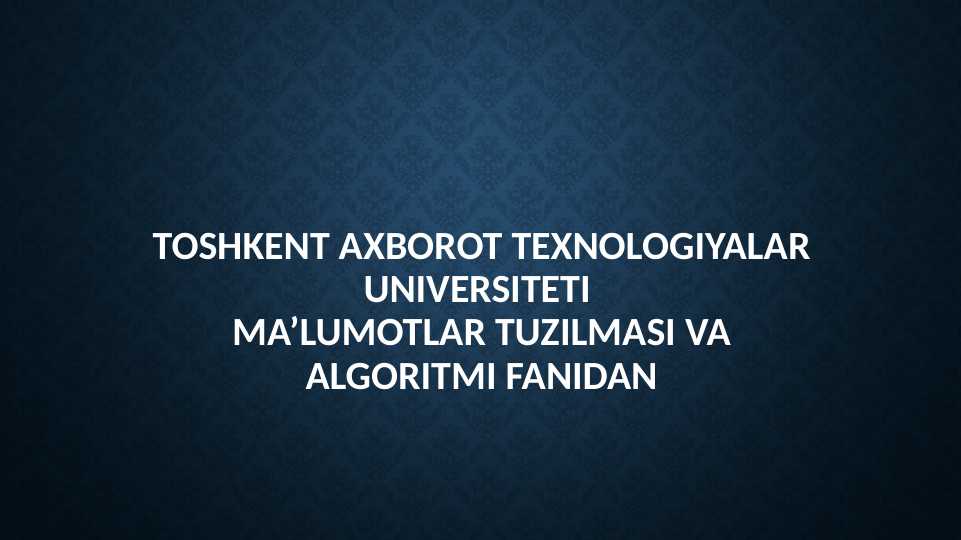 AVL daraxt usuli.