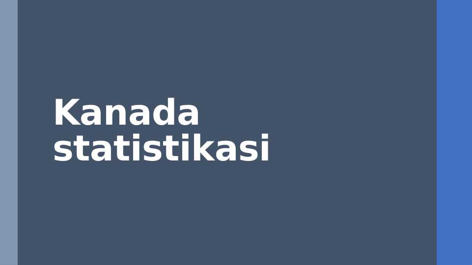 Kanada Statistikasi