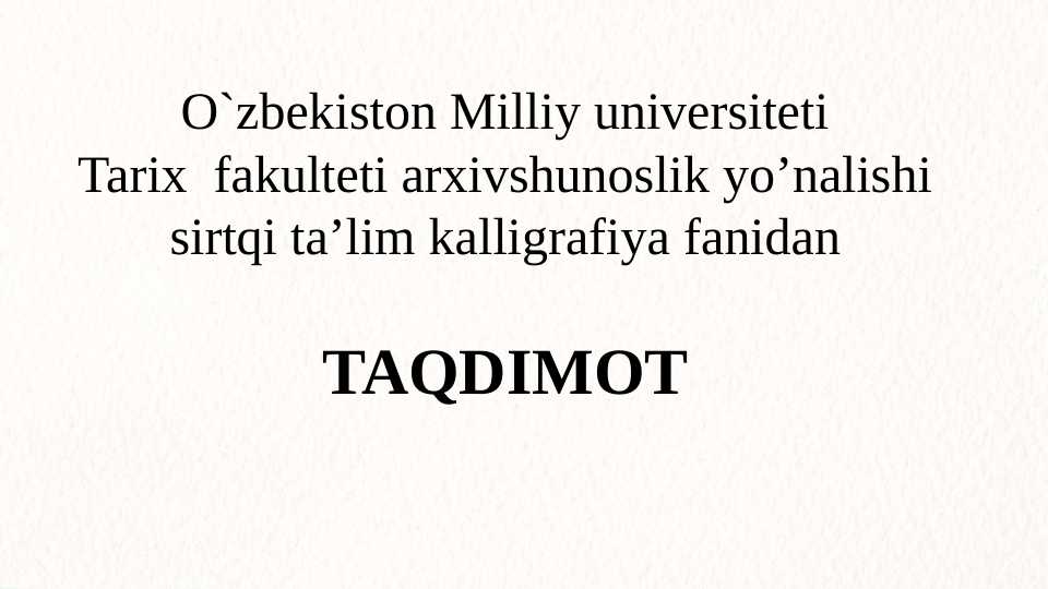 Kalligrafiya san'ati