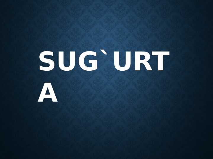 Sug`urta