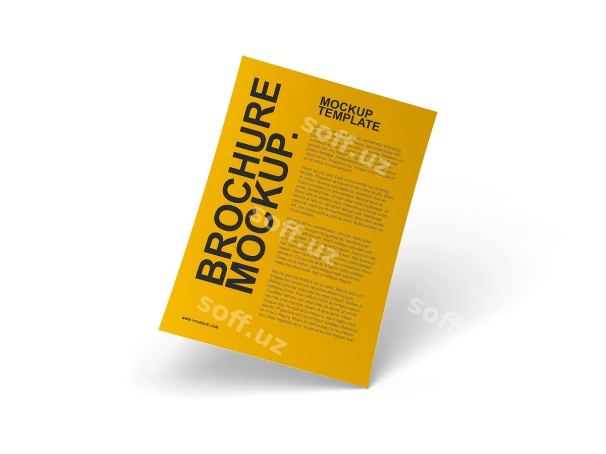 Flyer pamflet namunasi | Flyer pamphlet mockup