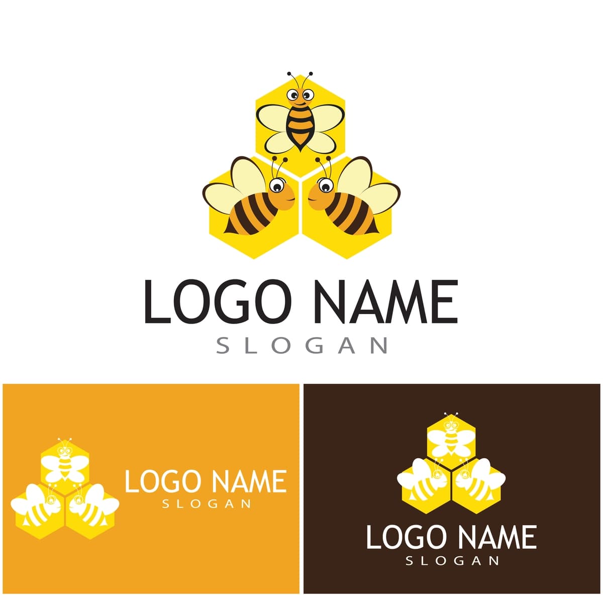 Honeycomb logotipi vektorli teksturali illyustratsiya dizayni | Honeycomb logo vector texture illustration design
