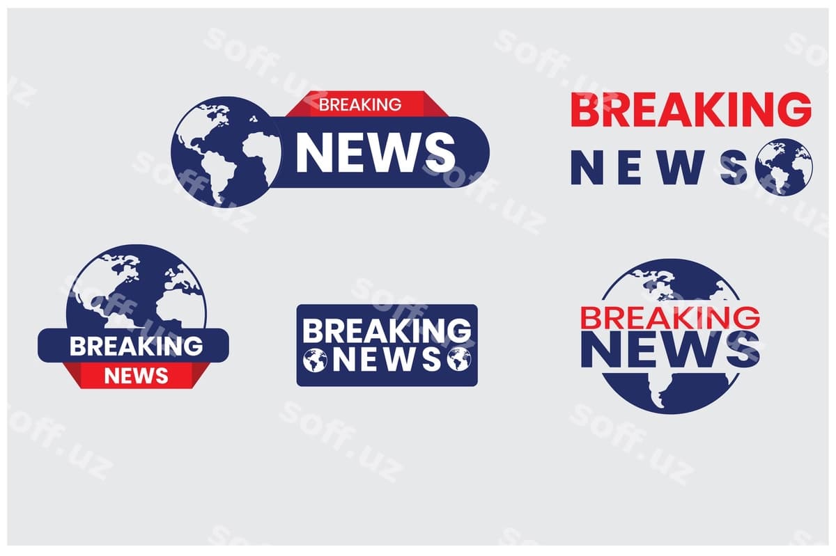 Bepul vektor shoshilish xabarlar banerlari | Free vector breaking news banners