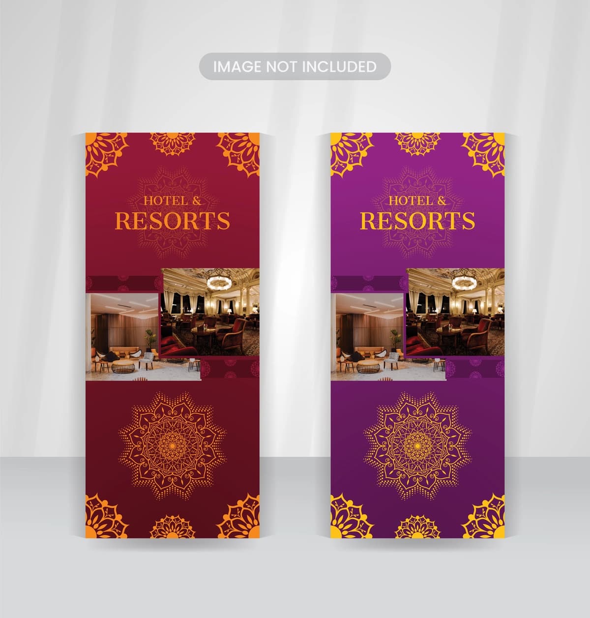 Hashamatli to'yga taklifnoma kartasi dizayni | Luxury wedding invitation rack card design