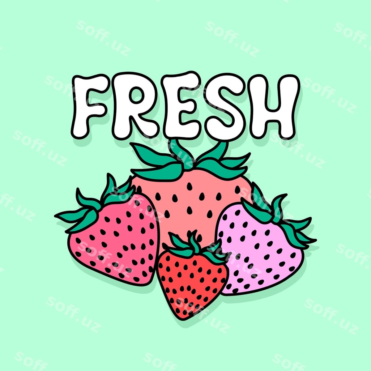 Yangi sog'liqli bodom mevalari | Fresh healthy strawberry fruits
