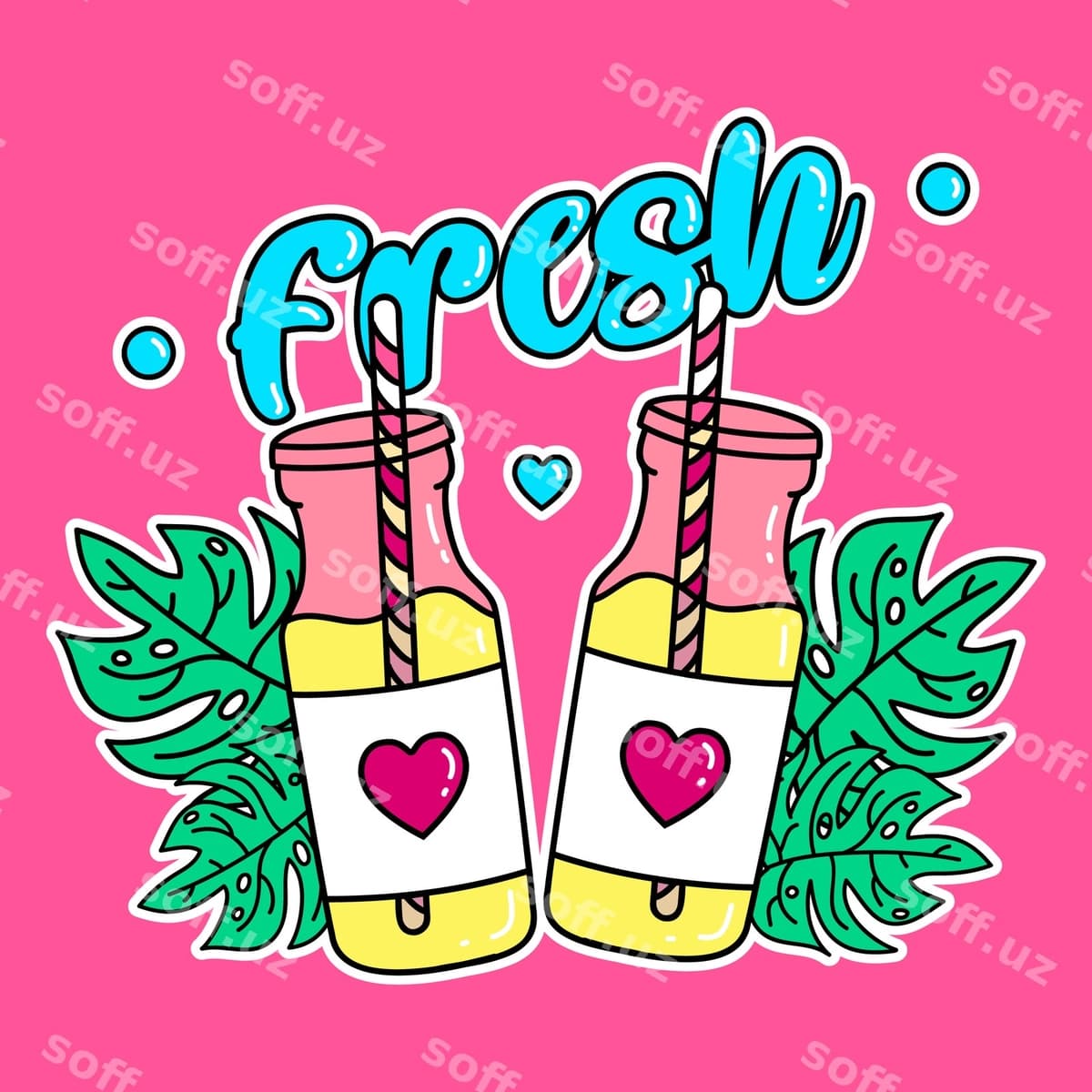 Yangi suv o'simliklar bilan | Fresh juice with plants