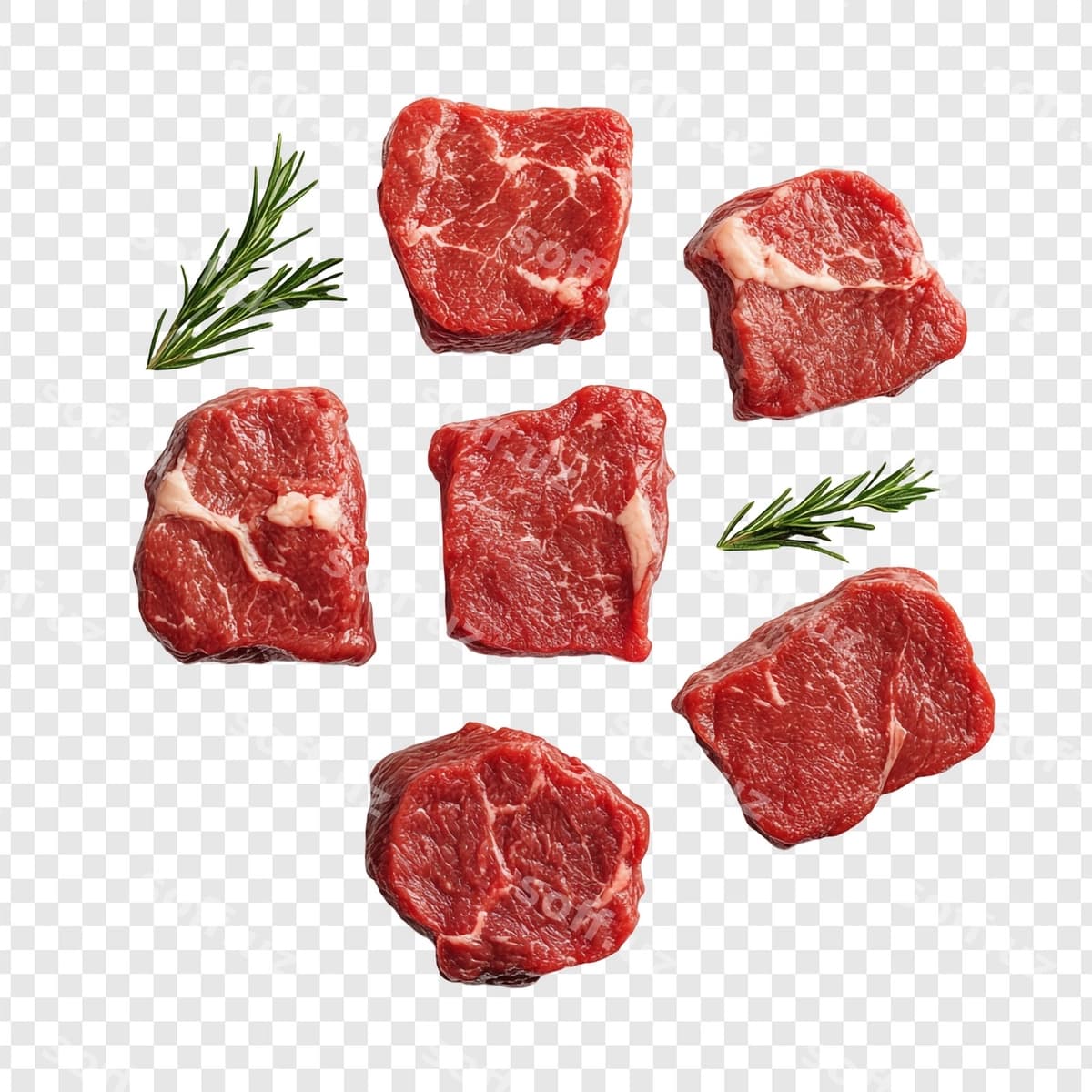 Yangi xom mol go'shti bifteklari | Fresh raw beef steaks