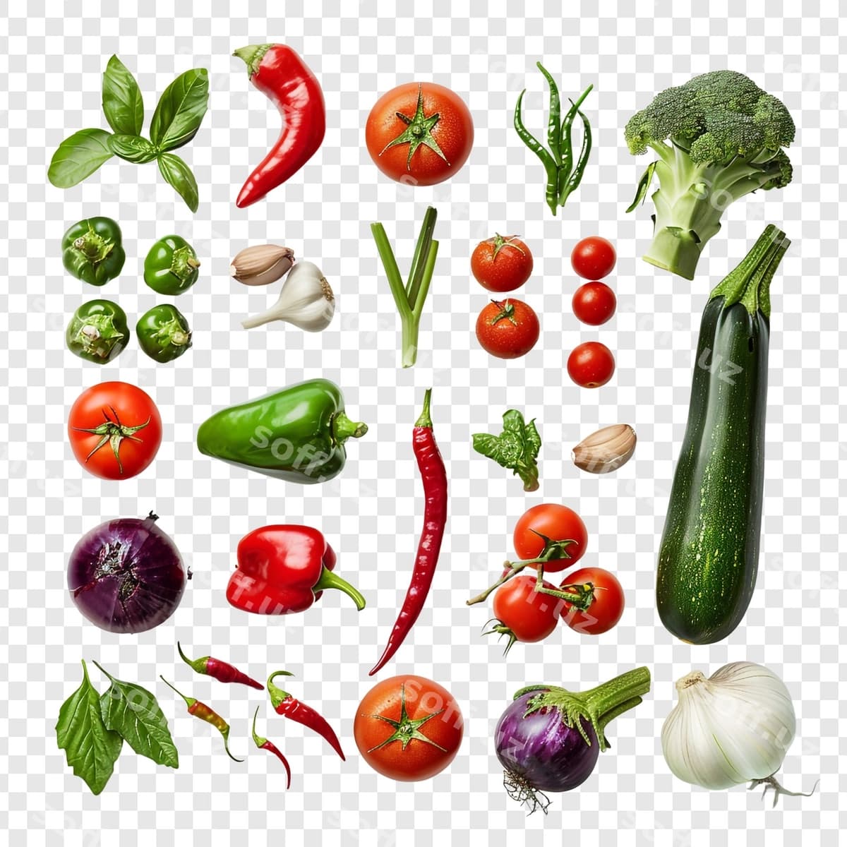 Yangi sabzavotlar to'plami | Fresh vegetables collection