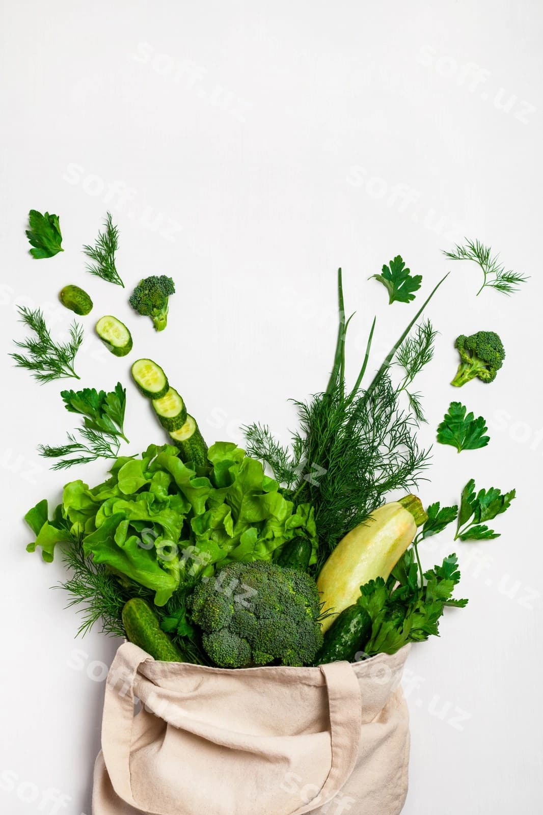 Taze sabzilar eko sumka | Fresh vegetables eco bag
