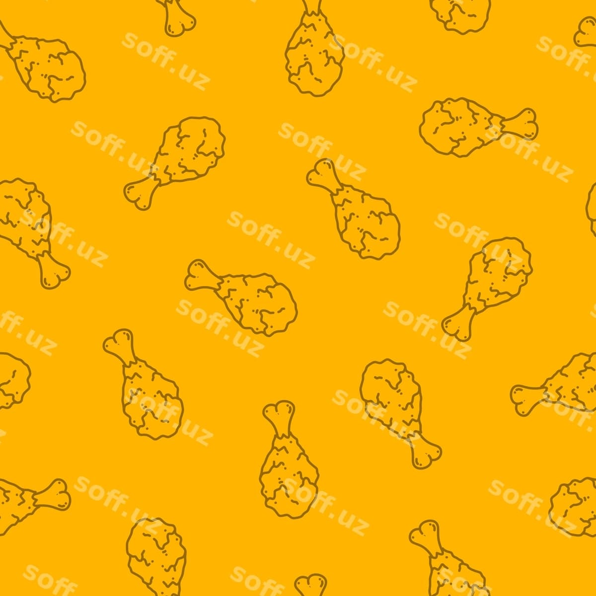 Qovurilgan tovuq oyog'i namunasi | Fried chicken leg pattern