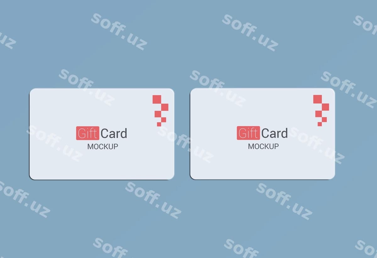 Sovg'a kartasi maketi | Gift card mockup
