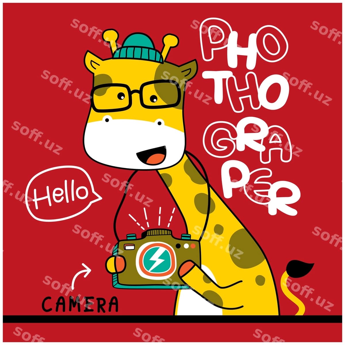 Jiraf fotograf kulgili hayvon karyokati | Giraffe photographer funny animal cartoon
