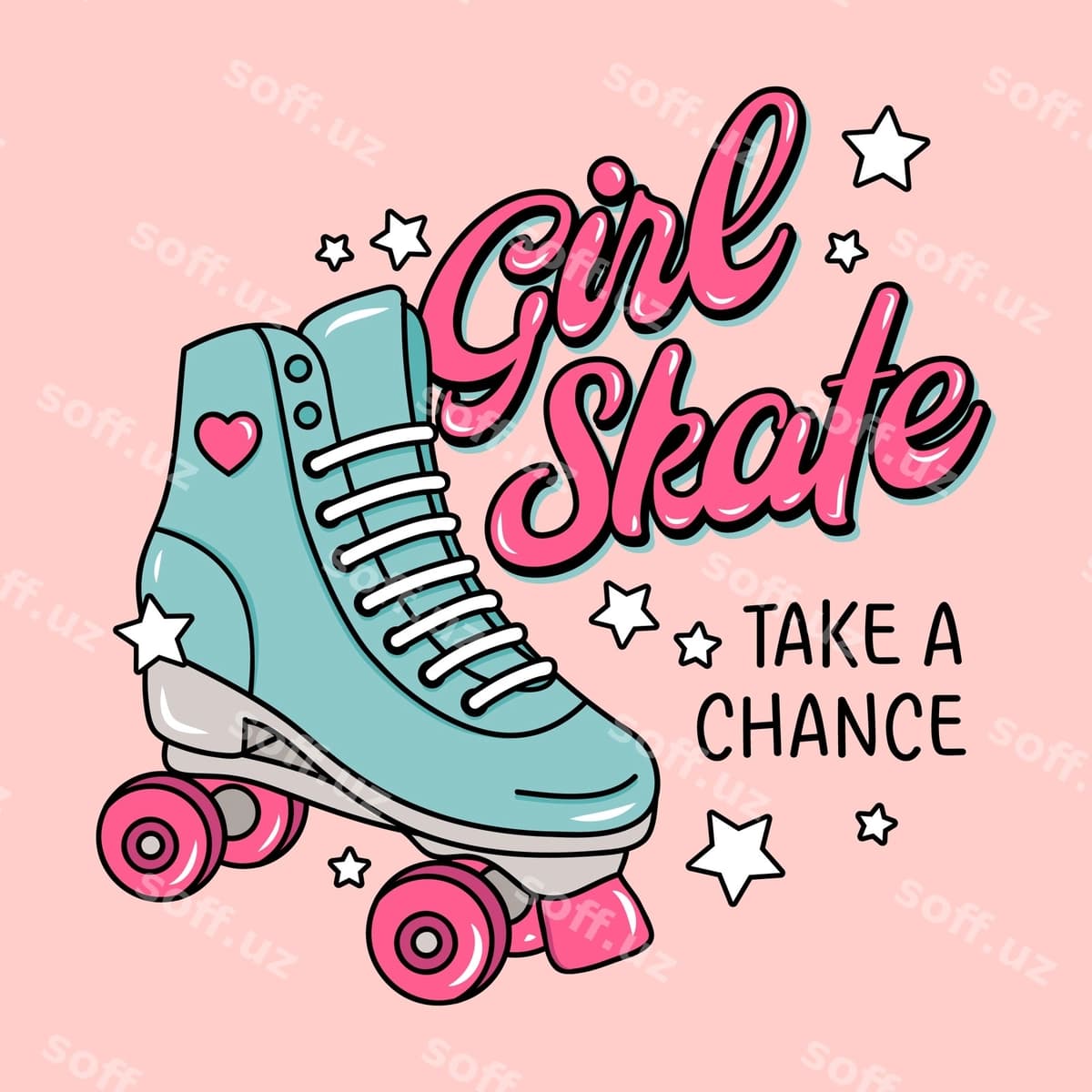 Qiz retro roller pravitsalari pravitsa | Girl skate retro roller skates