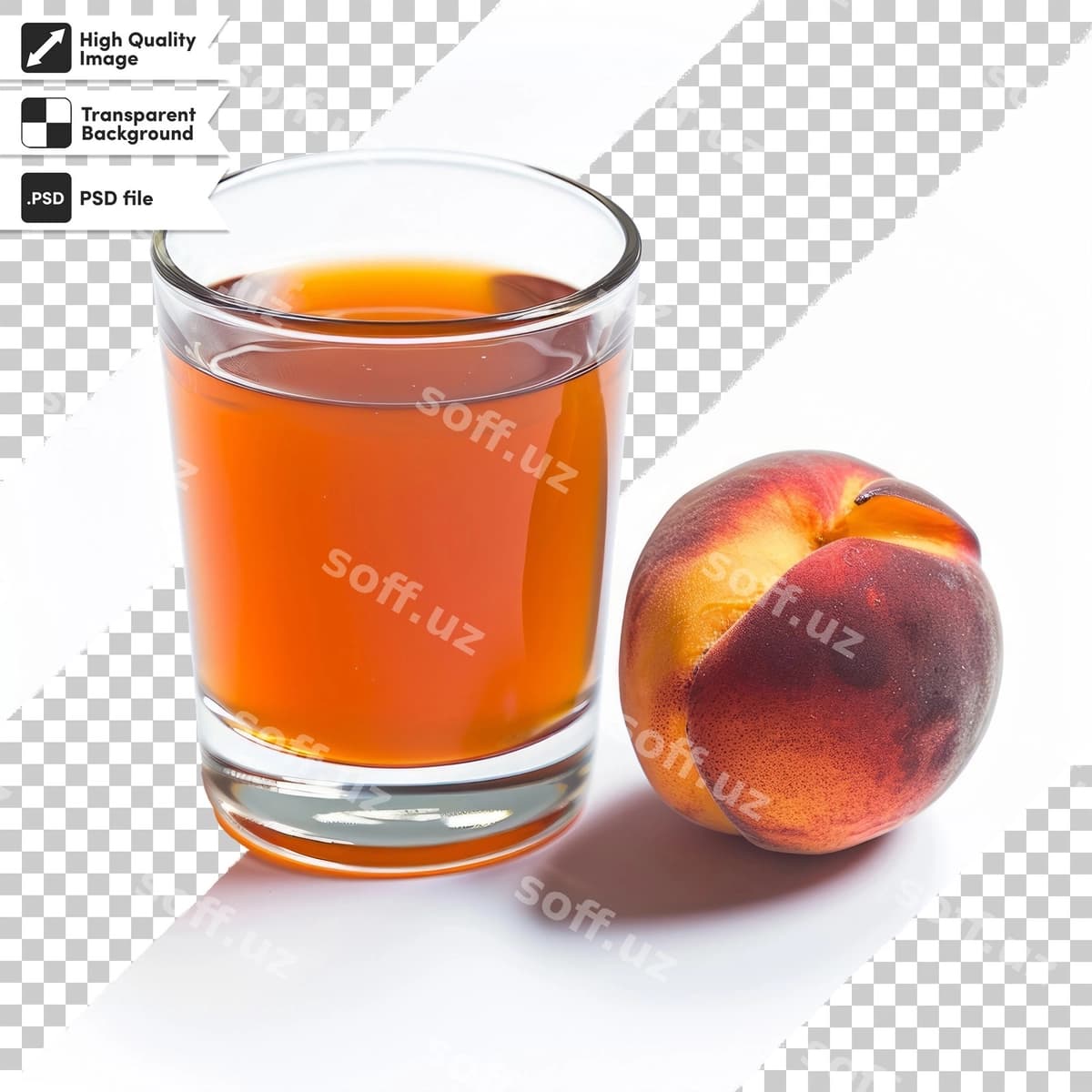 Shisha olma sharbati shaftoli | Glass apple juice peach