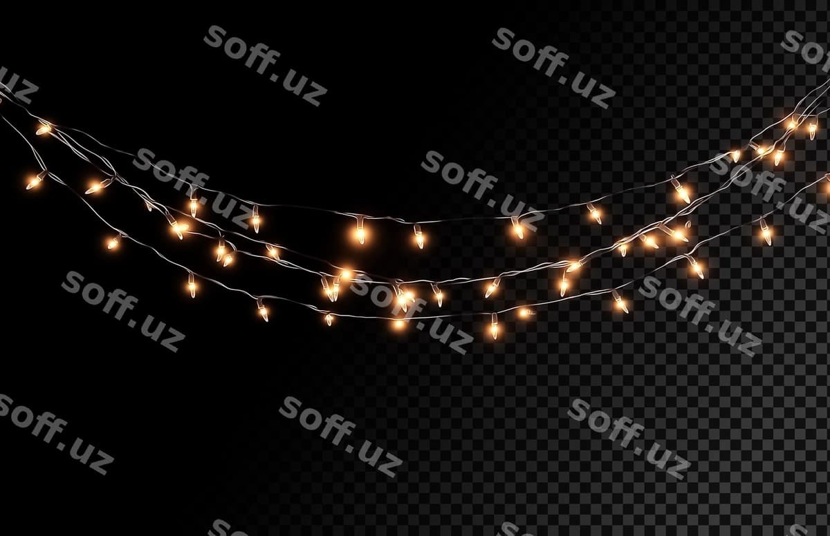 Yorqin ip yoritgichlari | Glowing string lights