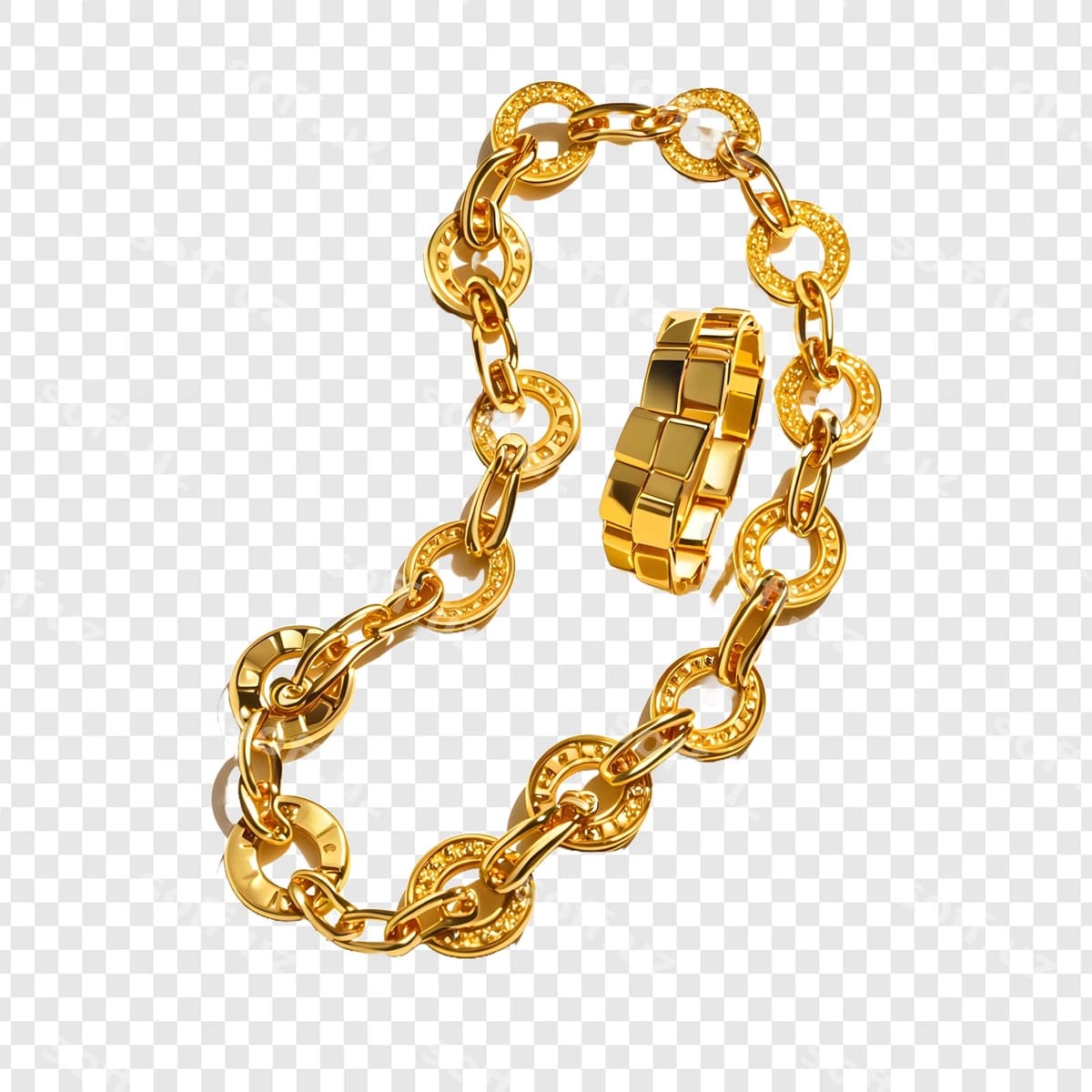 Oltin krossli zanjir | Gold chain with cross it
