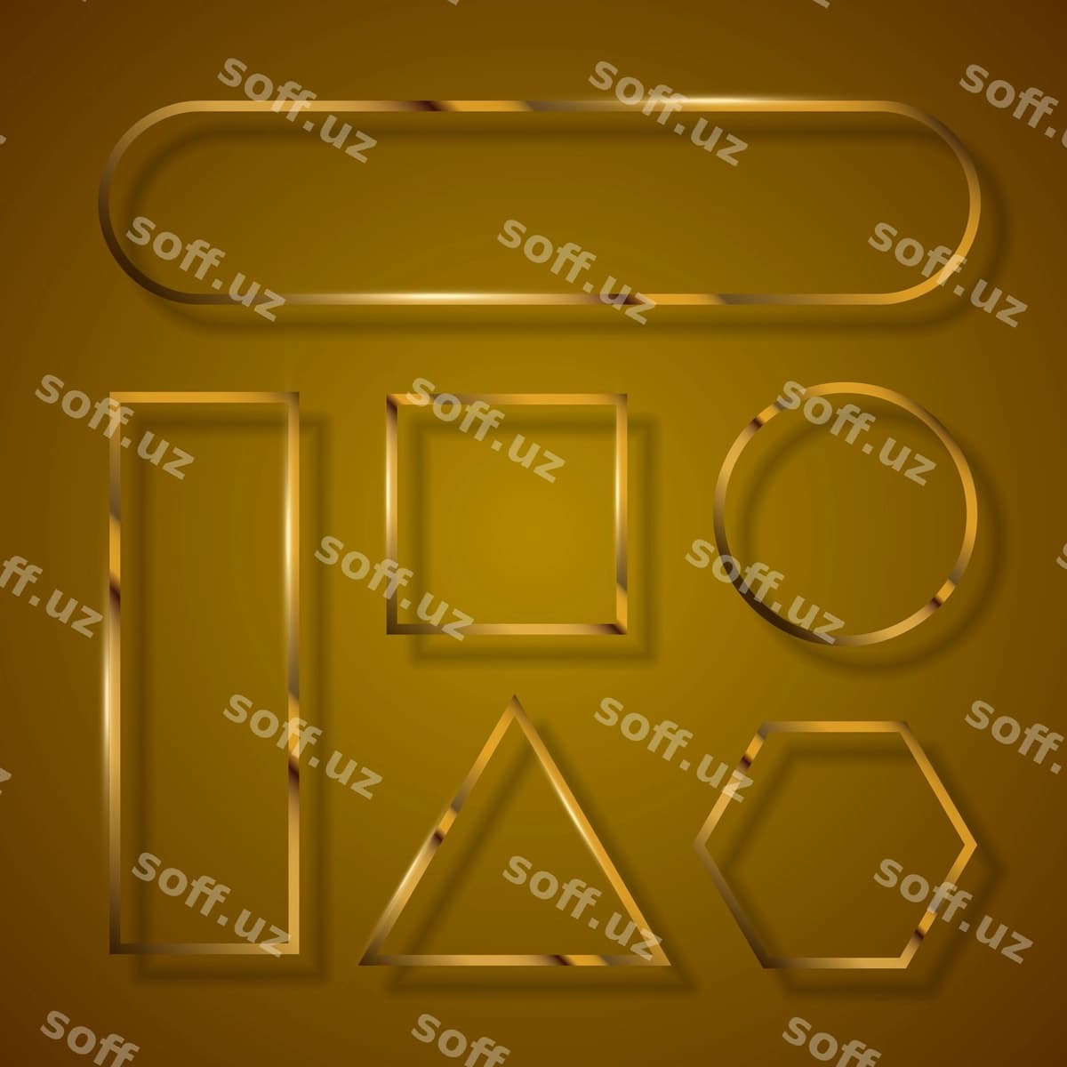 Oltin banner to'plami | Golden banner set