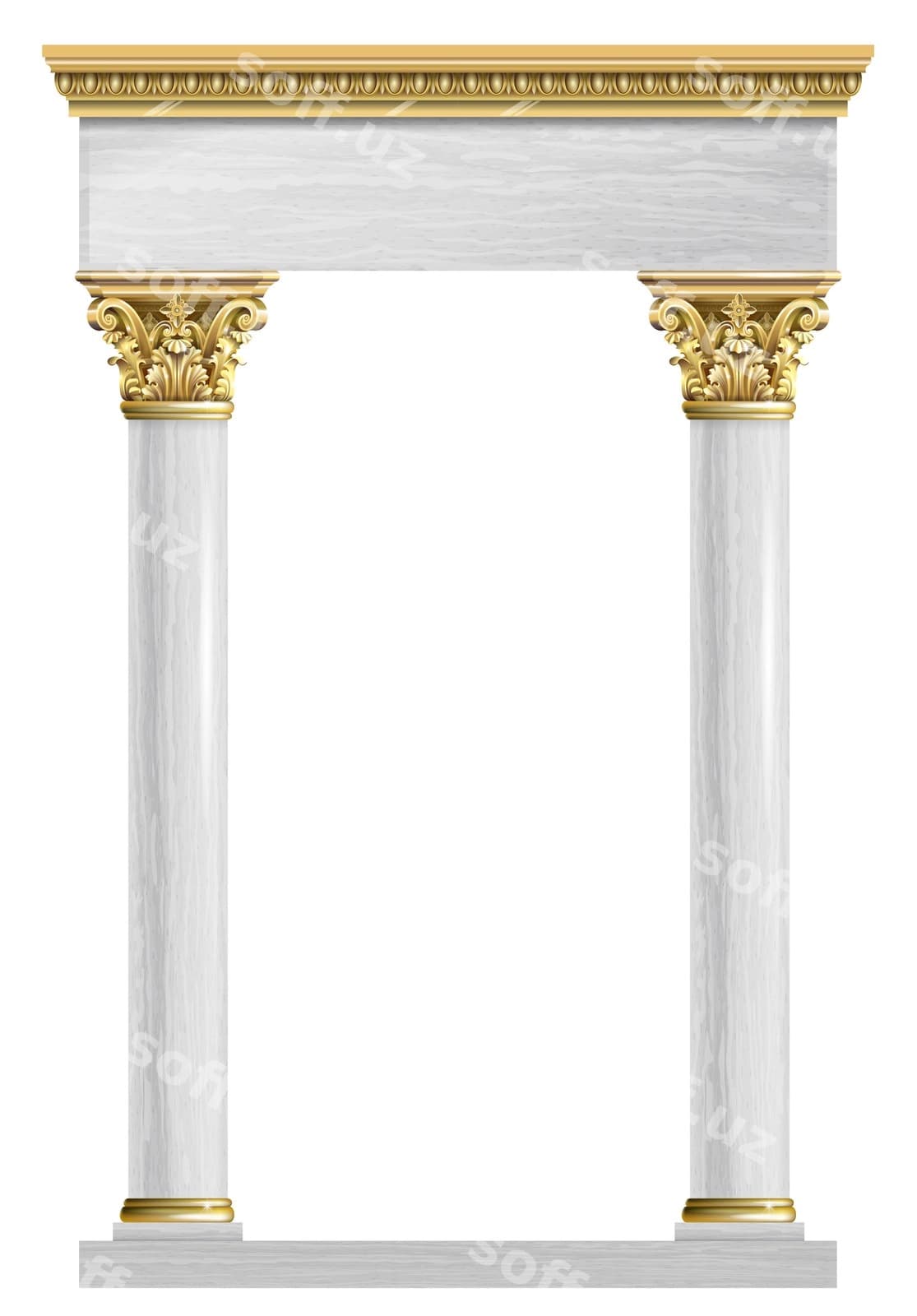 Oltin marmar arch | Golden marble arch
