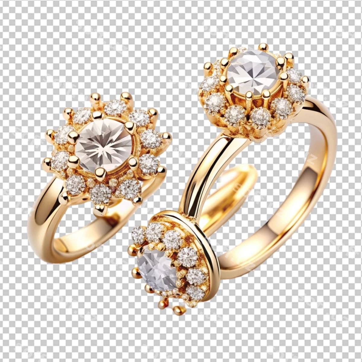 Oltin halq soch uchun | Golden ring ear rings