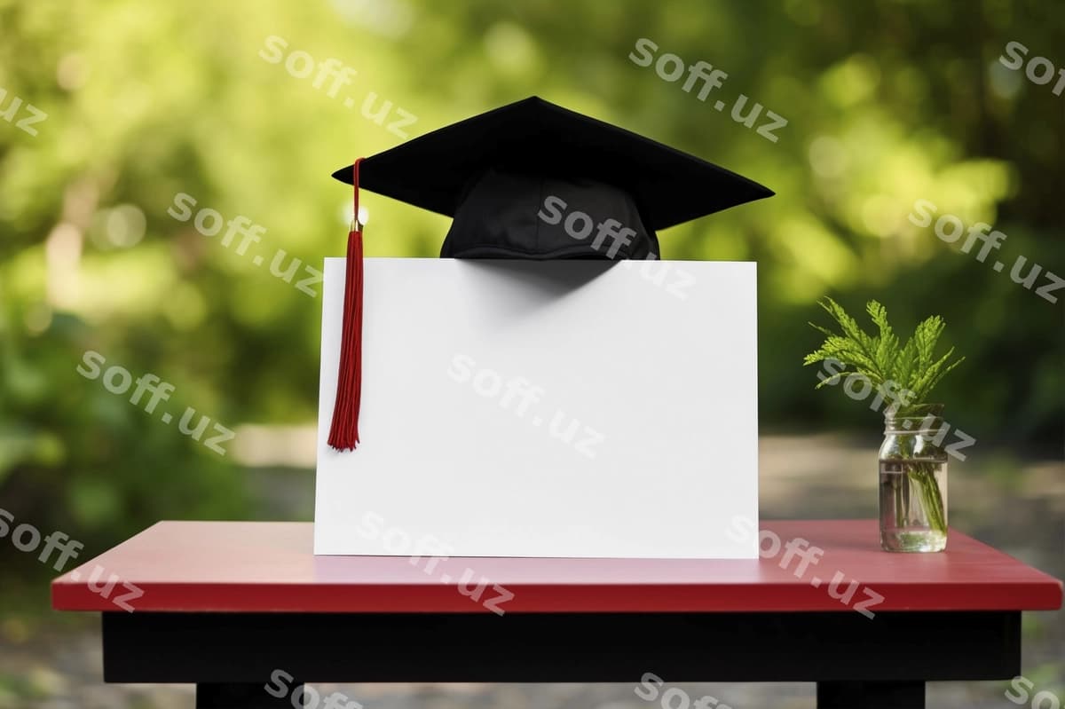 Bitirish ramka mockup dizayni | Graduation frame mockup design