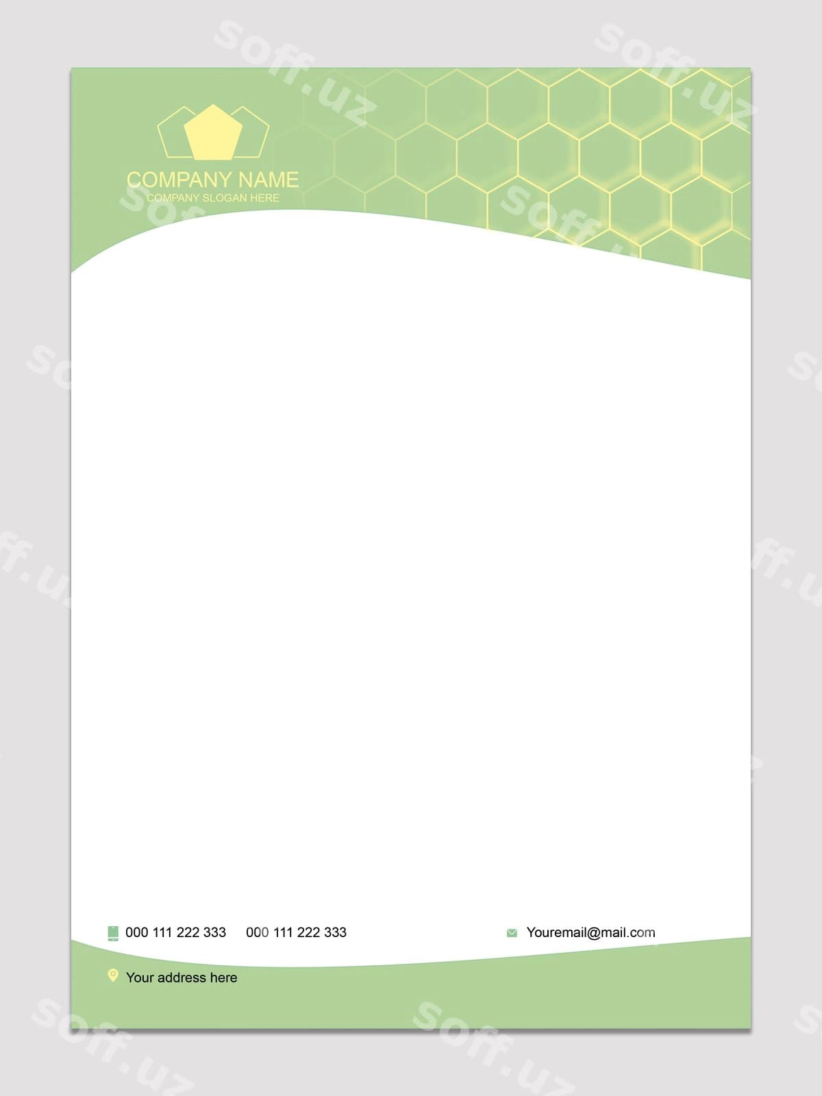 Yashil xatboshi | Green letterhead