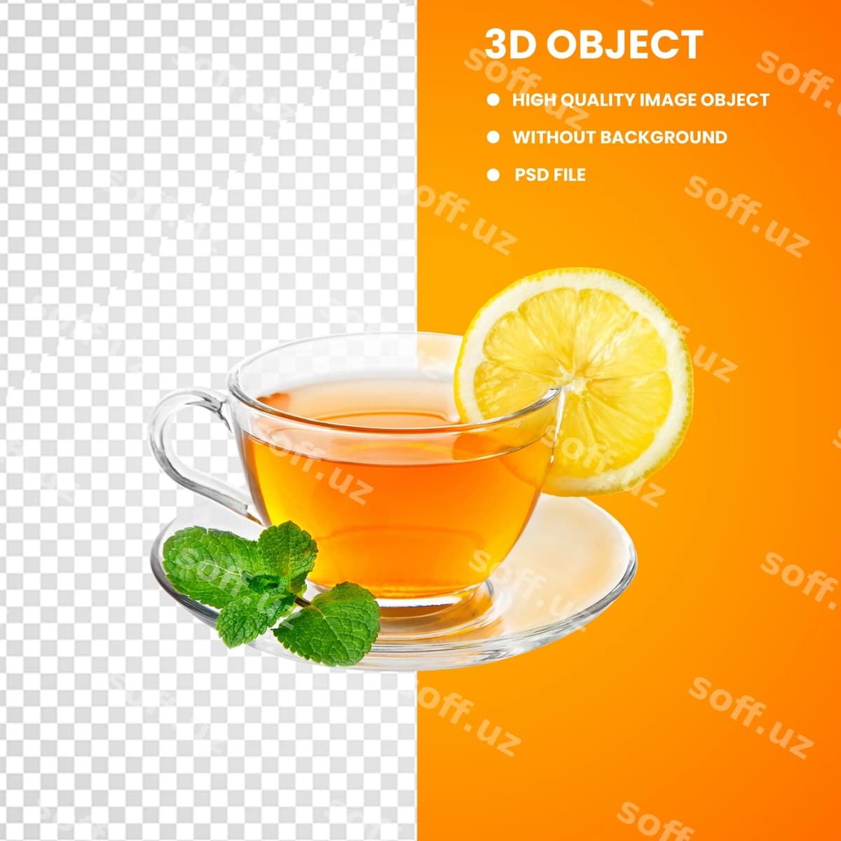 Yashil choy limon bilan | Green tea with lemon