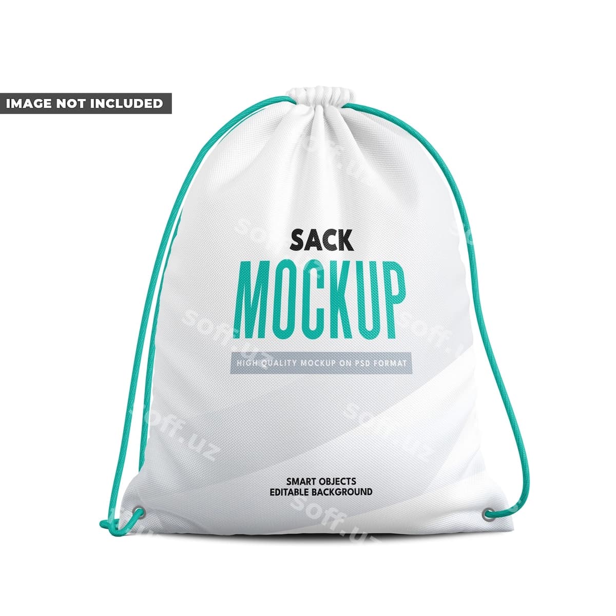 Sport zali uchun sumka maketi | Gym sack mockup