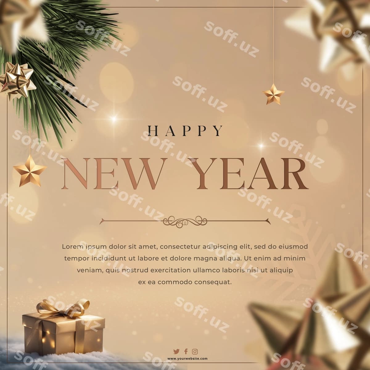 Baxmaly yangi yil 2024 fon | Happy new year 2024 background