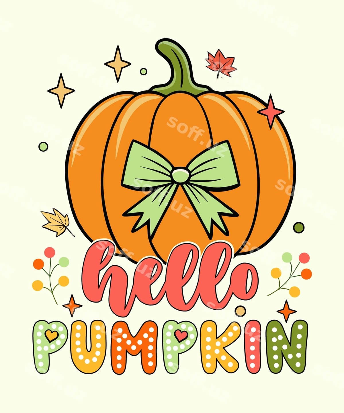 Salom, kamonli qovoq | Hello pumpkin with bow